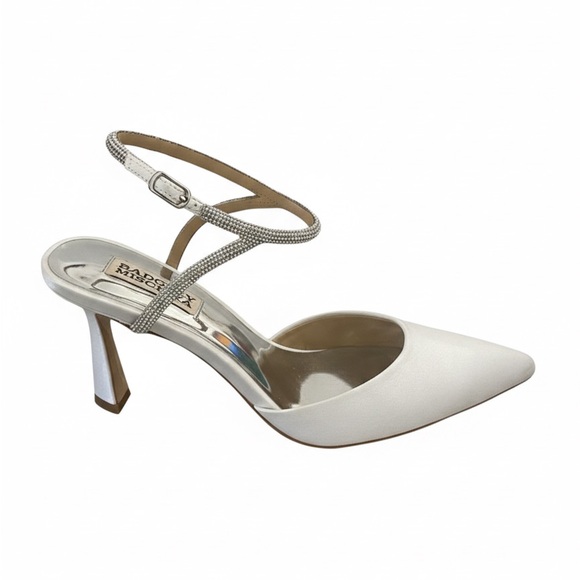 BADGLEY MISCHKA Kamilah White Women's Heels - Picture 3 of 6